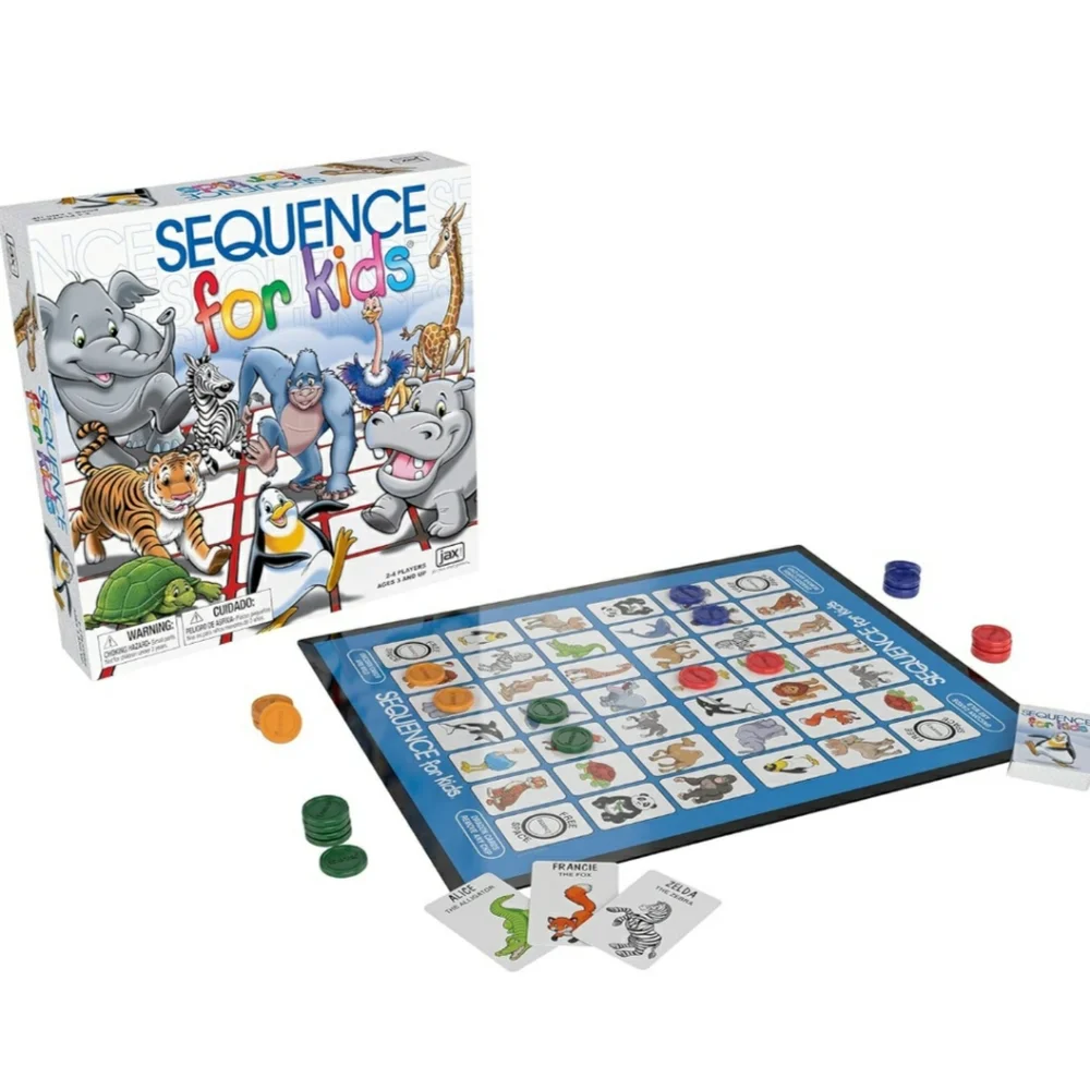 💕NEW! Sequence for Kids 2-4 players *ages 3+